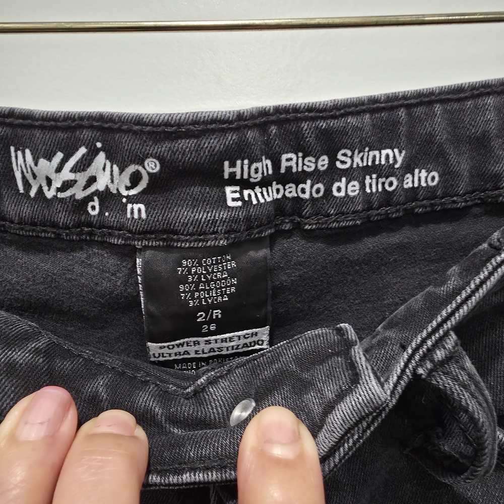 Mossimo Denim Black High Rise Skinny Jeans - Picture 6 of 6
